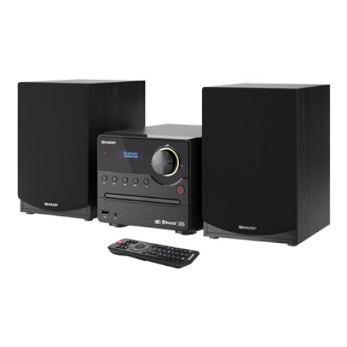 Sharp XL-B517D(BK) Hi-Fi Micro System, CD/FM/USB/Bluetooth v5.0, Aux-in, 45W, Black , Sharp , Hi-Fi Micro System , XL-B517D(BK) , Black , USB port , AUX in , Bluetooth , CD player , FM radio , Wireless connection