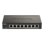 D-Link , 8-Port Gigabit PoE Smart Managed Switch , DGS-1100-08PV2 , Web managed , Desktop , Power supply type External