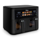 Tristar Double Basket Airfryer , FR-9075 , Power 2500 W , Capacity 9 L , Hot air technology , Black