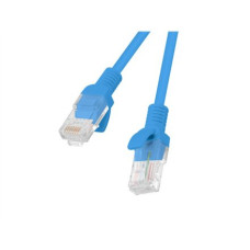 Lanberg Patchcord CAT.5E UTP 0.25M fluke passed 10-pack, Blue , PCU5-20CC-0025-B