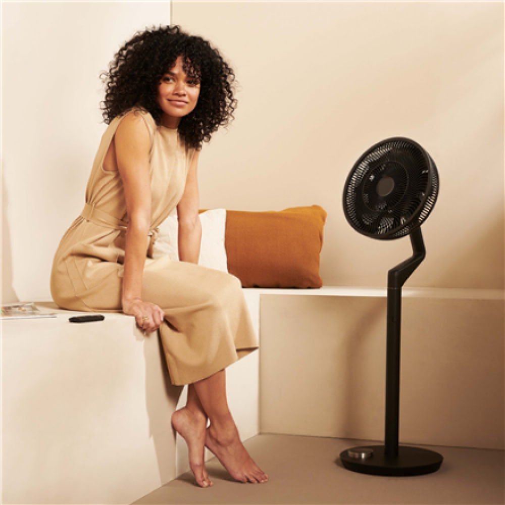 Duux , Fan , Whisper Flex Ultimate Smart , Stand Fan , Black , Diameter 34 cm , Number of speeds 30 , Oscillation , 3-26 W , Yes