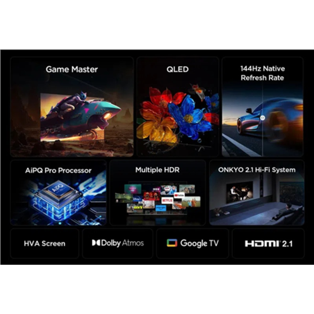 TCL 4K QLED TV , 65T8C , 65 , Smart TV , Google TV