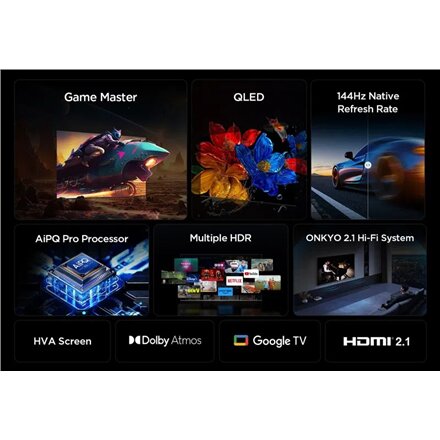 TCL 4K QLED TV , 65T8C , 65 , Smart TV , Google TV
