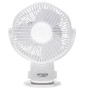Adler Rechargeable fan with clip , AD 7335 , Table Fan , 6 W , Diameter 12.7 cm , Number of speeds 3 , Oscillation , White