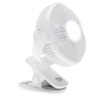 Adler Rechargeable fan with clip , AD 7335 , Table Fan , 6 W , Diameter 12.7 cm , Number of speeds 3 , Oscillation , White