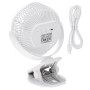 Adler Rechargeable fan with clip , AD 7335 , Table Fan , 6 W , Diameter 12.7 cm , Number of speeds 3 , Oscillation , White
