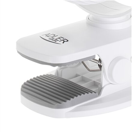 Adler Rechargeable fan with clip , AD 7335 , Table Fan , 6 W , Diameter 12.7 cm , Number of speeds 3 , Oscillation , White