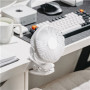 Adler Rechargeable fan with clip , AD 7335 , Table Fan , 6 W , Diameter 12.7 cm , Number of speeds 3 , Oscillation , White