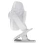 Adler Rechargeable fan with clip , AD 7335 , Table Fan , 6 W , Diameter 12.7 cm , Number of speeds 3 , Oscillation , White
