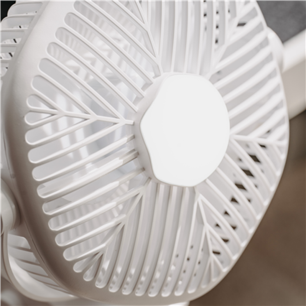 Adler Rechargeable fan with clip , AD 7335 , Table Fan , 6 W , Diameter 12.7 cm , Number of speeds 3 , Oscillation , White