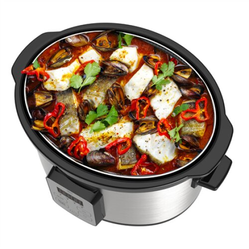 Camry , Slow Cooker , CR 6414 , 270 W , 4.7 L , Number of programs 1 , Stainless Steel