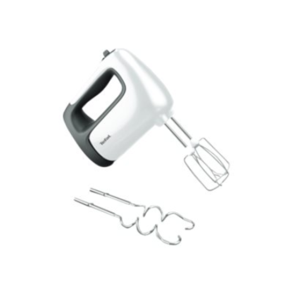 TEFAL , Hand mixer , HT461138 PrepMix+ , Hand Mixer , 500 W , Number of speeds 5 , Turbo mode , White/Grey