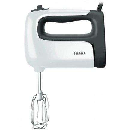 TEFAL , Hand mixer , HT461138 PrepMix+ , Hand Mixer , 500 W , Number of speeds 5 , Turbo mode , White/Grey