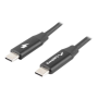 Lanberg USB-C 2.0 Cable, Quick Charge 4.0 , CA-CMCM-40CU-0018-BK , USB Type-C to USB Type-C , 1.8 m