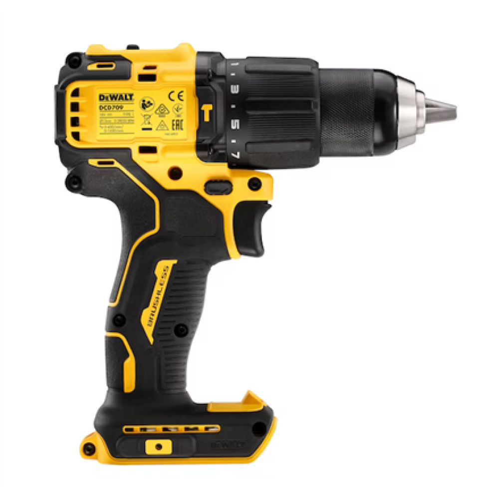 18V XR Brushless Hammer Drill Driver , DCD709N-XJ , 340 W