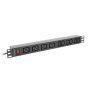 Lanberg Power Distribution unit (PDU) 19 1U 16A 2M 4x C19 6x IEC C13 Sockets C20 , PDU-04I1906I-0200-C20-BK