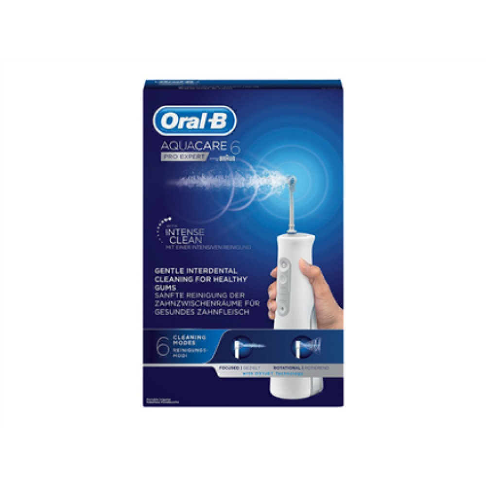 Oral-B Oral Irrigator , Aquacare 6 Pro Expert , 145 ml , Number of heads 2 , White