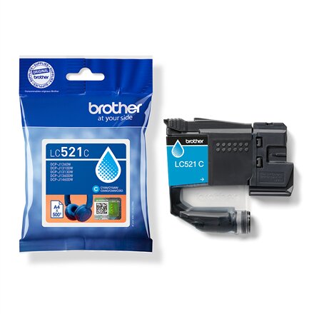 Brother LC521C , Ink Cartridges , Cyan