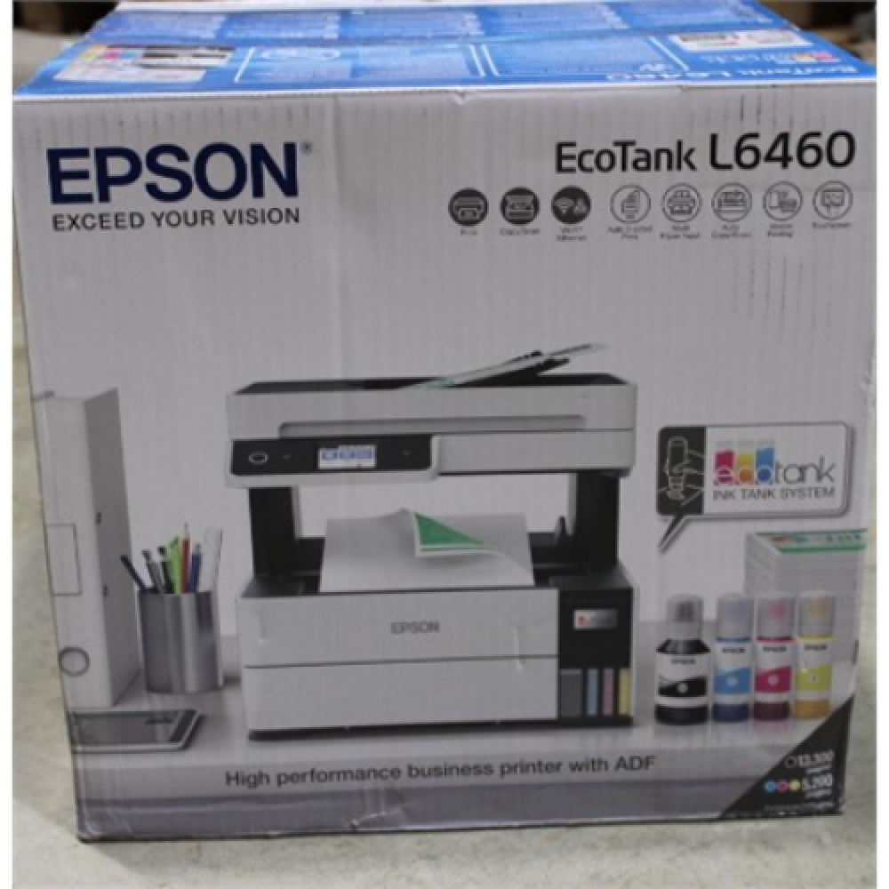 SALE OUT. Epson EcoTank , L6460 , Printer / copier / scanner , Colour , Ink-jet , A4/Legal , Grey DAMAGED PACKAGING Multifunctional printer , EcoTank L6460 , Inkjet , Colour , 3-in-1 , Wi-Fi , Black and white , DAMAGED PACKAGING