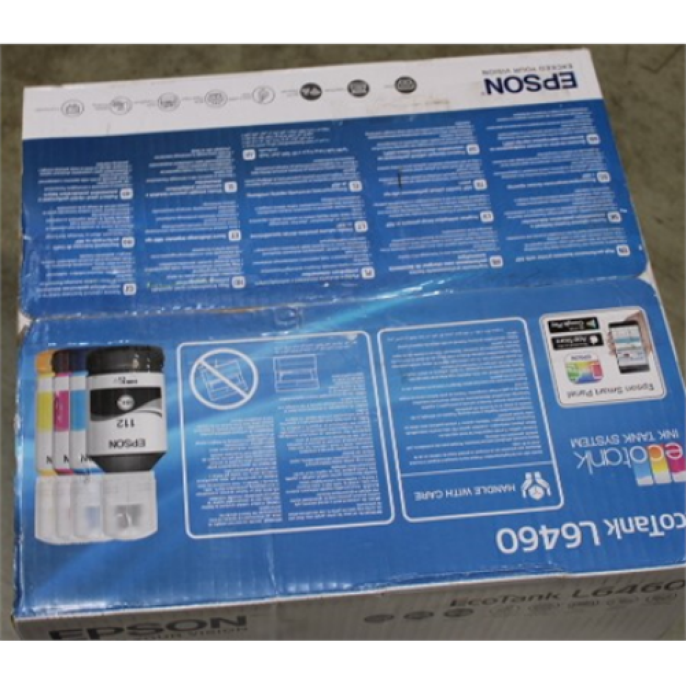 SALE OUT. Epson EcoTank , L6460 , Printer / copier / scanner , Colour , Ink-jet , A4/Legal , Grey DAMAGED PACKAGING Multifunctional printer , EcoTank L6460 , Inkjet , Colour , 3-in-1 , Wi-Fi , Black and white , DAMAGED PACKAGING