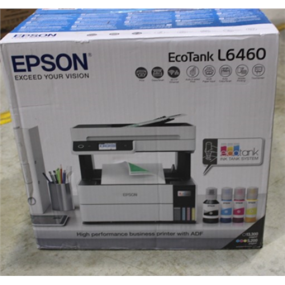 SALE OUT. Epson EcoTank , L6460 , Printer / copier / scanner , Colour , Ink-jet , A4/Legal , Grey DAMAGED PACKAGING Multifunctional printer , EcoTank L6460 , Inkjet , Colour , 3-in-1 , Wi-Fi , Black and white , DAMAGED PACKAGING
