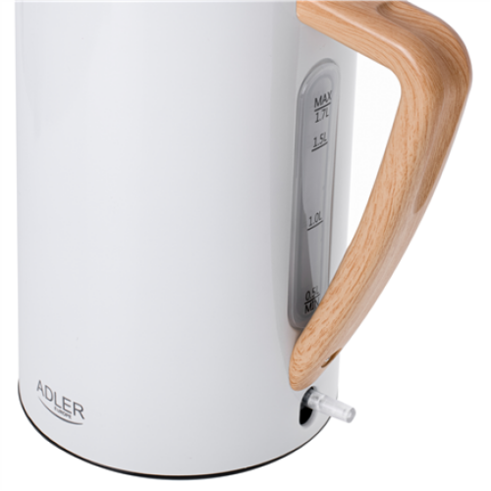 Adler , Kettle , AD 1347w , Electric , 2200 W , 1.5 L , Stainless steel , 360° rotational base , White