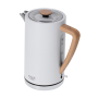 Adler , Kettle , AD 1347w , Electric , 2200 W , 1.5 L , Stainless steel , 360° rotational base , White