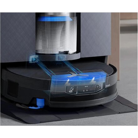 Ecovacs Robot Vacuum Cleaner , DEEBOT X12 OmniCyclone , Wet&Dry , Li-Ion , 4000 mAh , Dust capacity 0.25 L , 22000 Pa , Gray