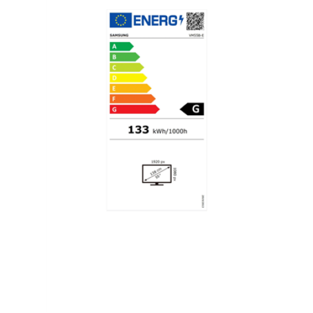 Samsung , VM55B-E , 55 , Landscape/Portrait , 24/7 , N/A , 500 cd/m² , 8 ms , 178 ° , 178 °