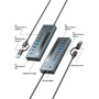 Raidsonic 9-in-1 hub with Power Delivery and Type-C/Type-A host connection , IB-HUB1743-CPD
