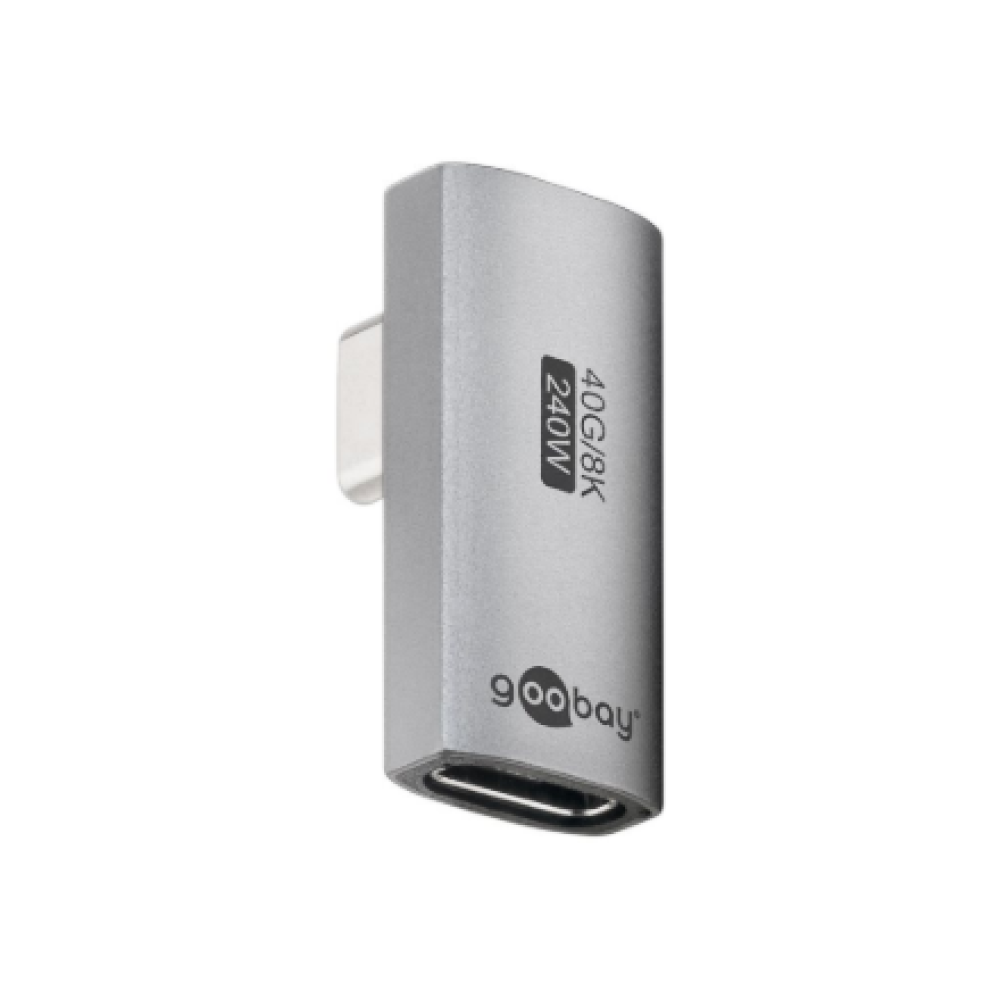 Goobay 74443 USB-C™ Adapter Vertical 90° Rotated, USB4™ , Goobay