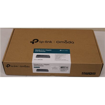 SALE OUT. TP-LINK , Omada 3-in-1 Gigabit VPN Router , ER7212PC , 802.1q , 10/100/1000 Mbit/s , Ethernet LAN (RJ-45) ports 8 , Mesh Support No , MU-MiMO No , No mobile broadband , 24 month(s) , USED, SCRATCHED ON BACK