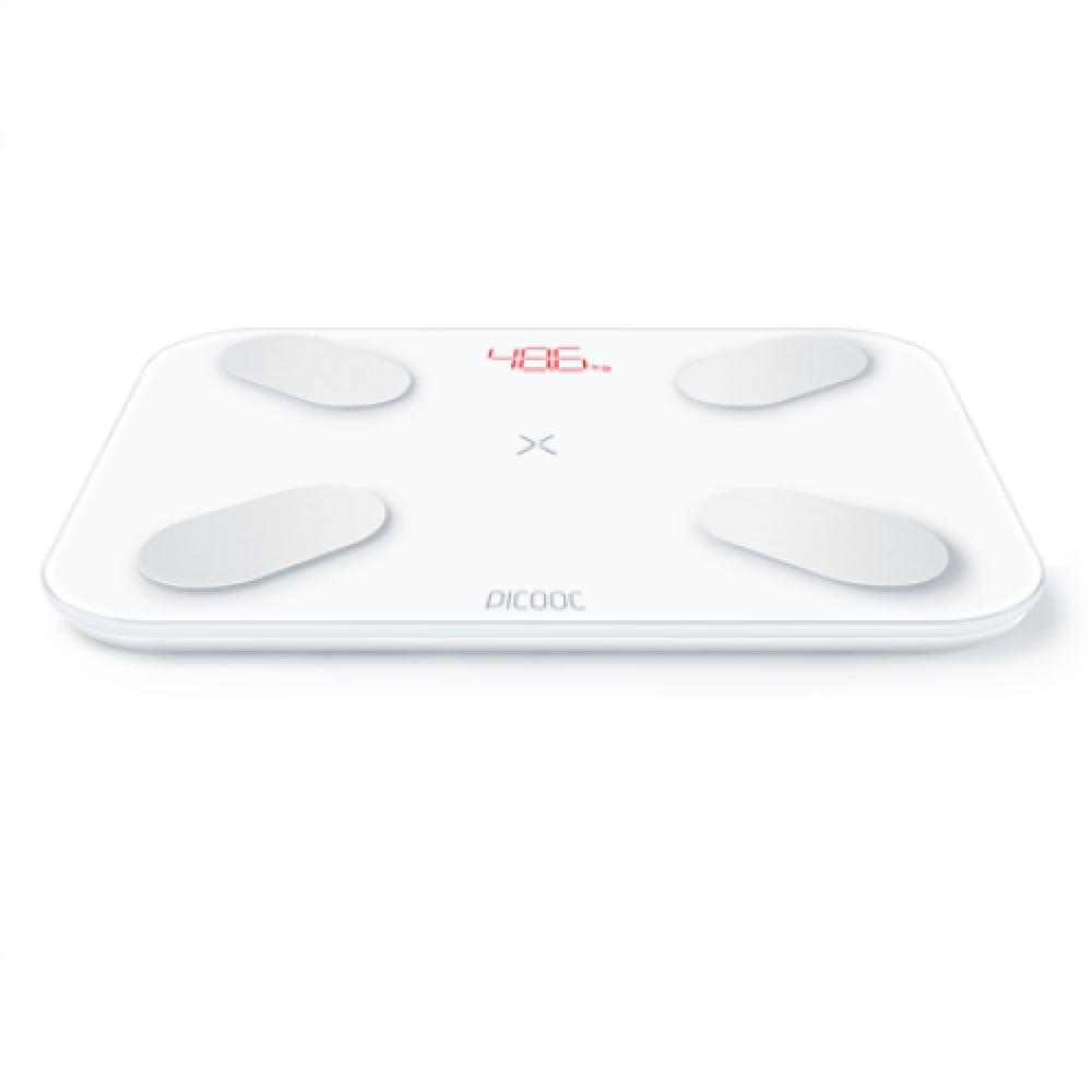 PICOOC Digital Smart scales S1 Pro V2 Maximum weight (capacity) 150 kg, Body Mass Index (BMI) measuring, White, Memory function