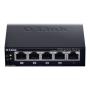 D-Link , Switch , DGS-1005P , Unmanaged , Desktop , 1 Gbps (RJ-45) ports quantity 5 , PoE ports quantity 4 , Power supply type External