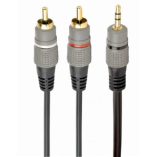 Cablexpert 3.5 mm stereo plug to 2xRCA plugs, gold-plated connectors, 1.5 , CCA-352-1.5M