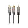 Cablexpert 3.5 mm stereo plug to 2xRCA plugs, gold-plated connectors, 1.5 , CCA-352-1.5M