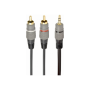 Cablexpert 3.5 mm stereo plug to 2xRCA plugs, gold-plated connectors, 1.5 , CCA-352-1.5M