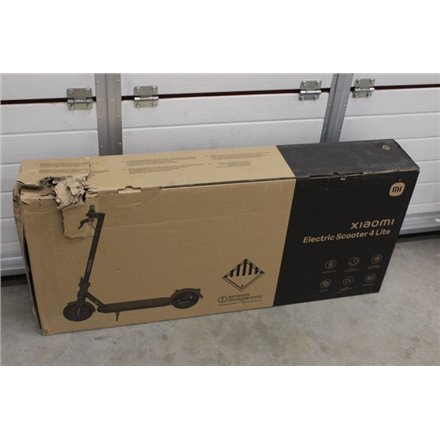 SALE OUT. Xiaomi Electric Scooter 4 Lite EU , Xiaomi Electric Scooter 4 Lite EU , 300 W , 25 km/h , 8.5 , 3 month(s) , Black , USED, DAMAGED PACKAGING, MISSING: CHARGER AND HEXAGON WRENCH