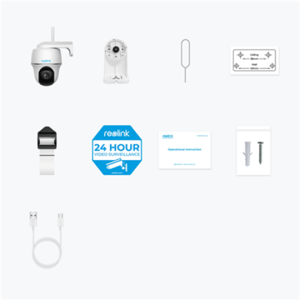 Reolink , Smart Pan and Tilt Wire-Free Camera , Argus Series B430 , PTZ , 5 MP , Fixed , H.265 , Micro SD, Max. 128 GB
