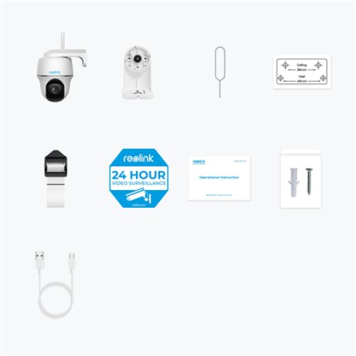 Reolink , Smart Pan and Tilt Wire-Free Camera , Argus Series B430 , PTZ , 5 MP , Fixed , H.265 , Micro SD, Max. 128 GB