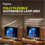Digitus LED Desk Lamp, 80 cm, White , DA-90493 , 2400 lm , 16 W , 3000-6500 K , Warm white light to white daylight , LED lamp , 10 V