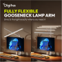 Digitus LED Desk Lamp, 80 cm, White , DA-90493 , 2400 lm , 16 W , 3000-6500 K , Warm white light to white daylight , LED lamp , 10 V