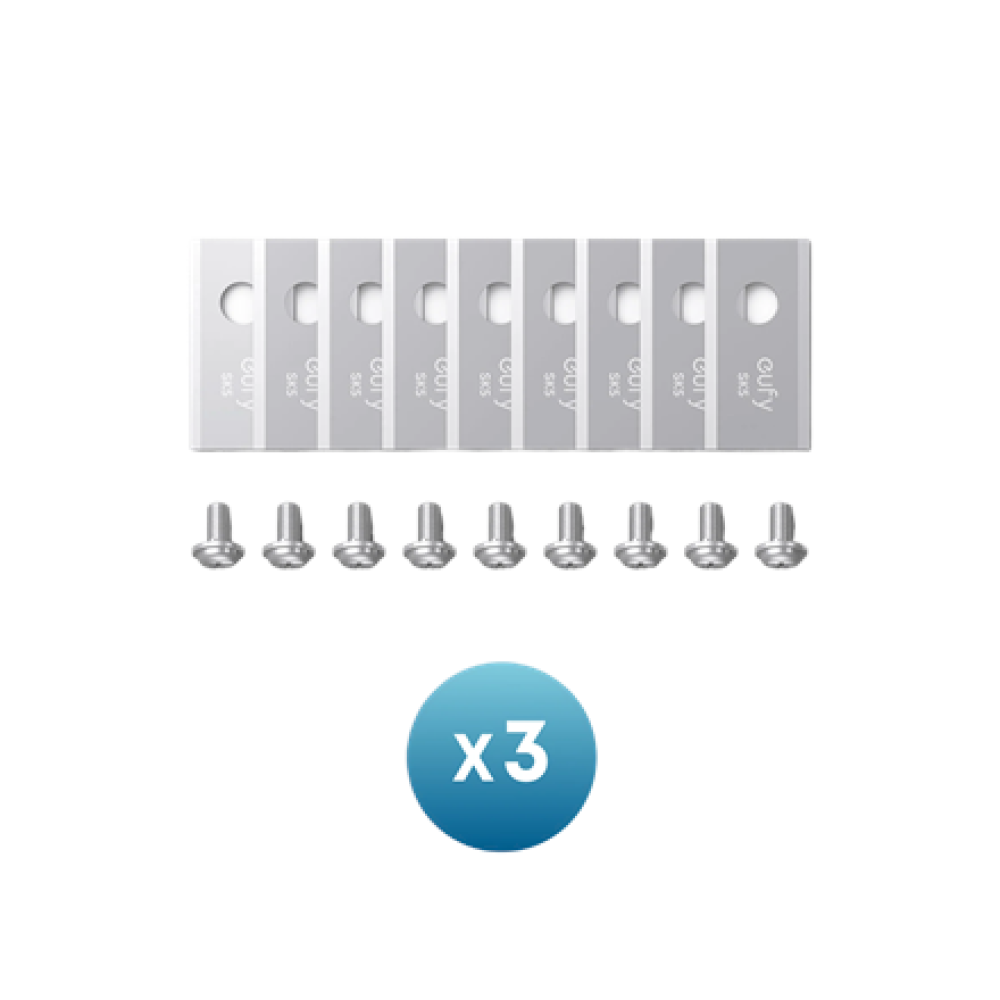 Anker Eufy Replacement Blade Set: 3x (9 Lawn Mower Blades and 9 Screws) Compatible E15/E18