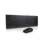 Lenovo Essential Wired Combo Keyboard and Mouse , Keyboard and Mouse Set , Wired , Mouse included , Estonian , Black