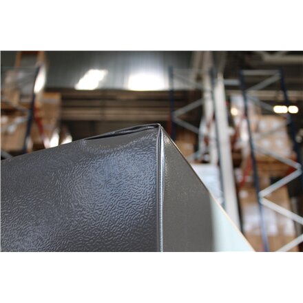 Gorenje Refrigerator , N619EAXL4 , Energy efficiency class E , Free standing , Combi , Height 186 cm , No Frost system , Fridge net capacity 207 L , Freezer net capacity 97 L , Display , 39 dB , Grey , DAMAGED PACKAGING, DENTED DOOR, RIGHT AND BACKSIDE