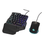 Gembird , 2-in-1 backlight USB gaming desktop kit , GGS-IVAR-TWIN , Keyboard and Mouse Set , Wired , Mouse included , US , Black , g