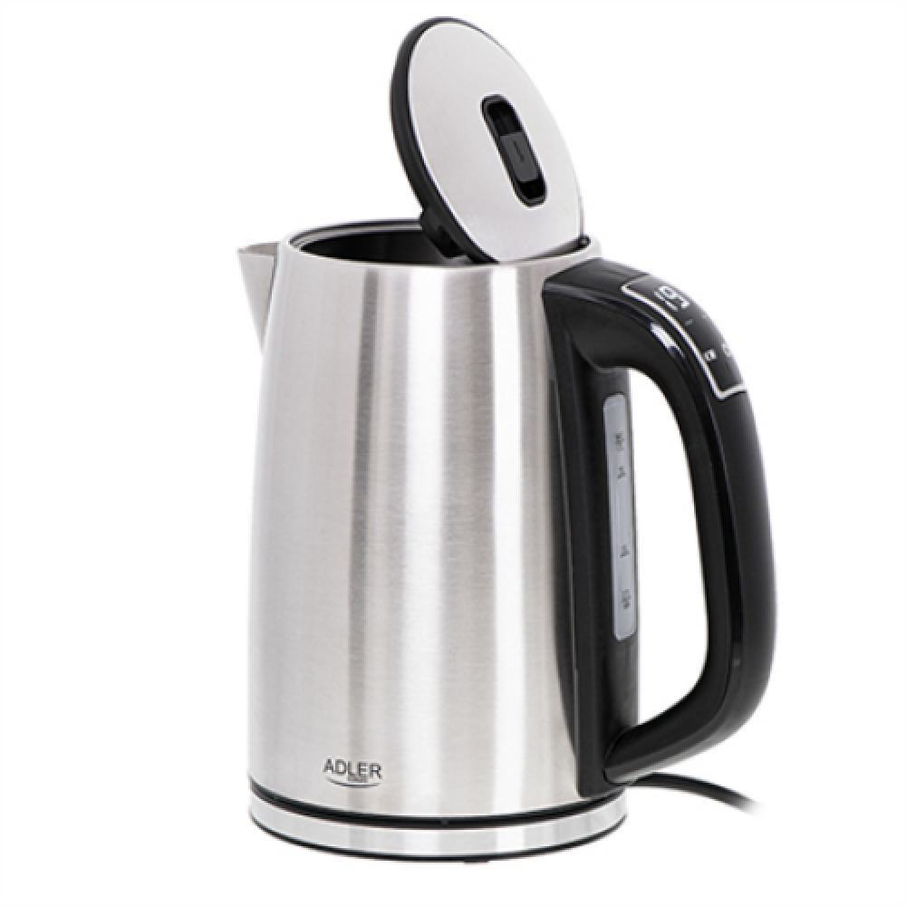Adler , Kettle , AD 1340 , Electric , 2200 W , 1.7 L , Stainless steel , 360° rotational base , Inox