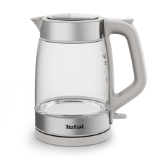 TEFAL Kettle , KI605B30 , 2200 W , Electric , 1.7 L , Glass , 360° rotational base , Grey