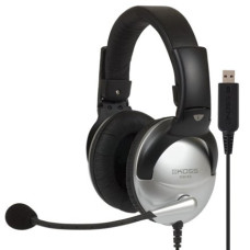 Koss , Gaming headphones , SB45 USB , Wired , On-Ear , Microphone , Silver/Black , Noise canceling