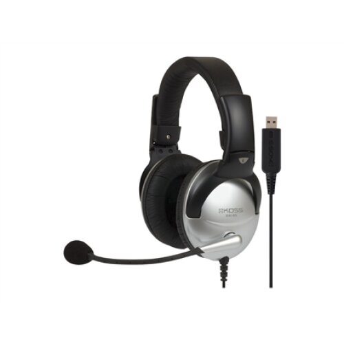 Koss , Gaming headphones , SB45 USB , Wired , On-Ear , Microphone , Silver/Black , Noise canceling